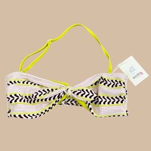 Lemlem Bandeau Swim Top in Kesti Pink Size Medium